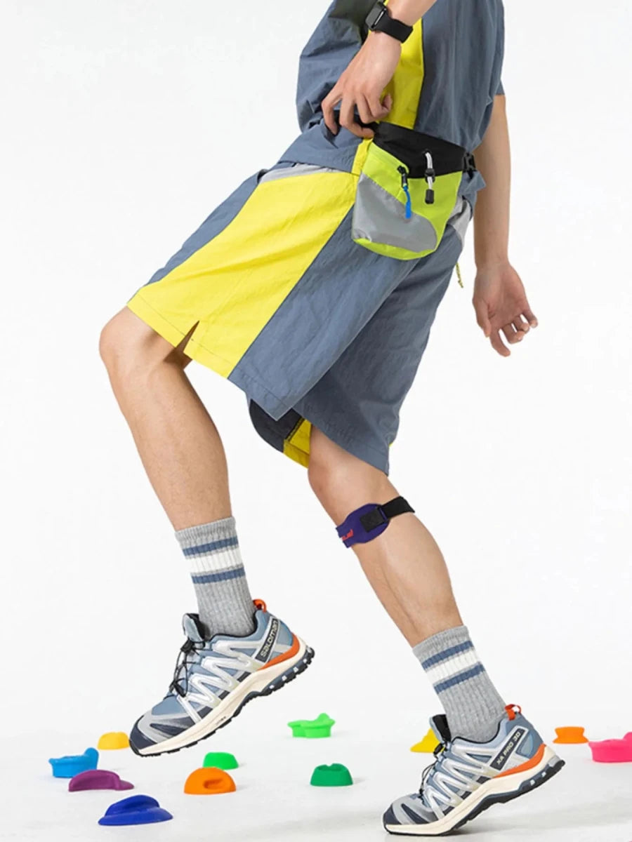 Prime Look Men's Drawstring Color Block Shorts - WowStore.live