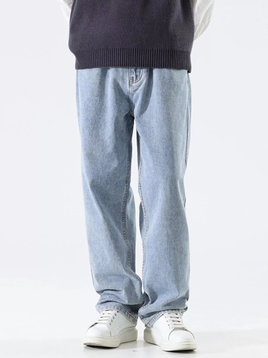 Prime Look Men's Relaxed Fit Wide Leg Jeans - WowStore.live