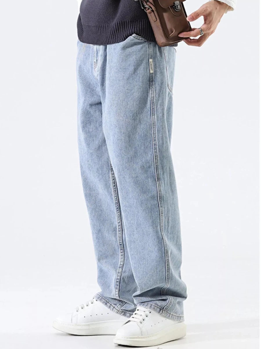 Prime Look Men's Relaxed Fit Wide Leg Jeans - WowStore.live