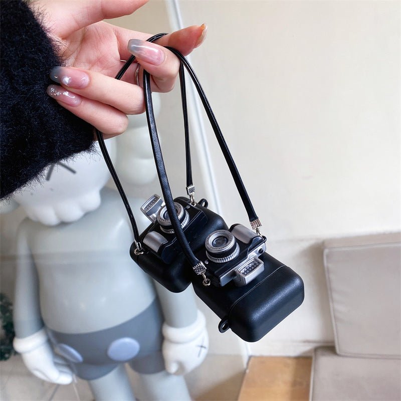 Protective Retro Camera Wireless Bluetooth Headset Case - Wow Store