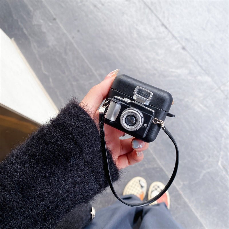 Protective Retro Camera Wireless Bluetooth Headset Case - Wow Store