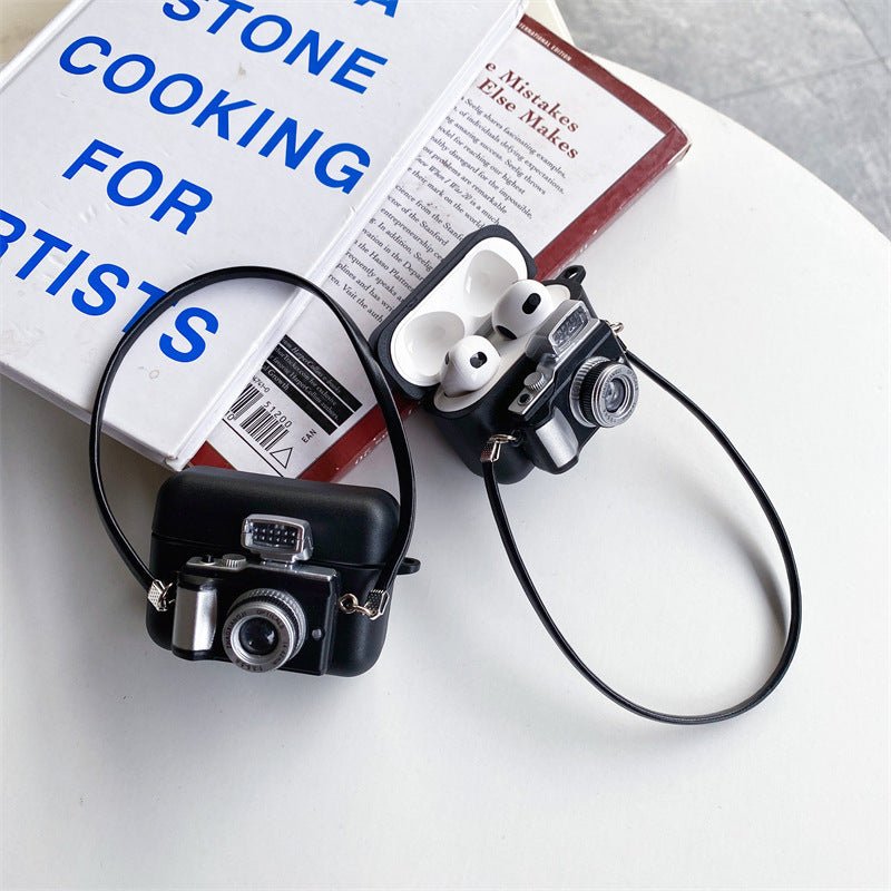 Protective Retro Camera Wireless Bluetooth Headset Case - Wow Store