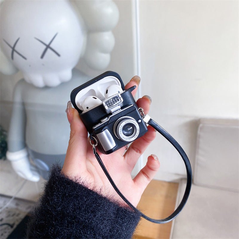 Protective Retro Camera Wireless Bluetooth Headset Case - Wow Store