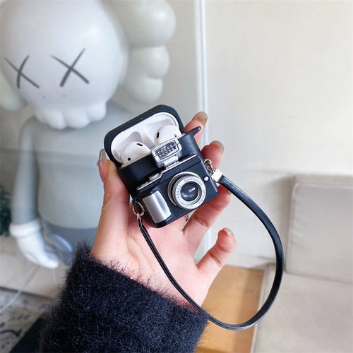 Protective Retro Camera Wireless Bluetooth Headset Case - Wow Store