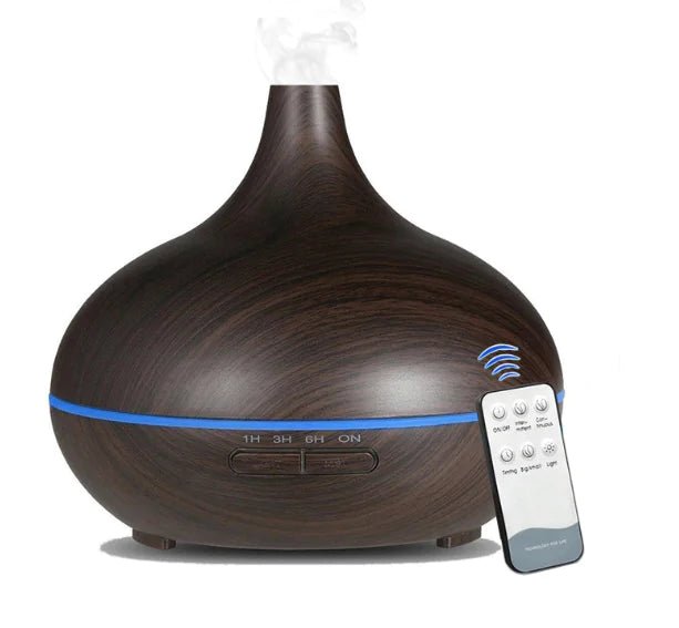 Remote Control Wood Grain Aromatherapy Lamp & Ultrasonic Diffuser | wowstore.live - Wow Store