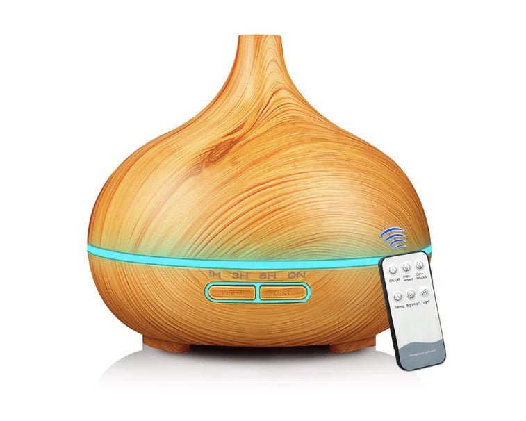 Remote Control Wood Grain Aromatherapy Lamp & Ultrasonic Diffuser | wowstore.live - Wow Store