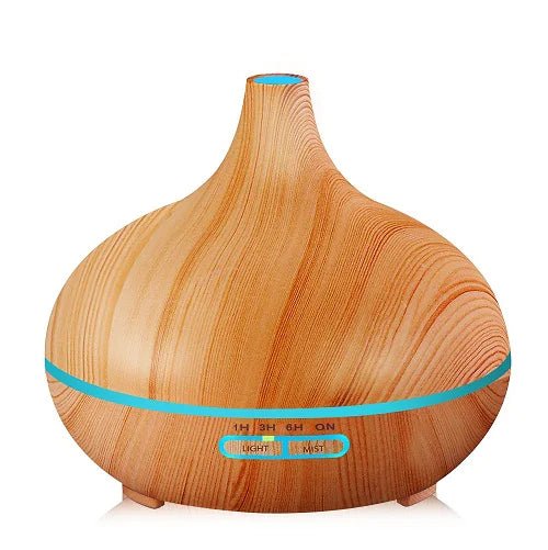 Remote Control Wood Grain Aromatherapy Lamp & Ultrasonic Diffuser | wowstore.live - Wow Store
