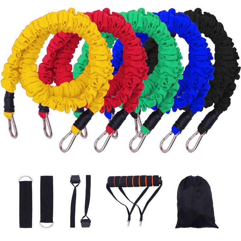 Resistance Band Set, 11 Pieces, 10 to 30 lb - WowStore.live
