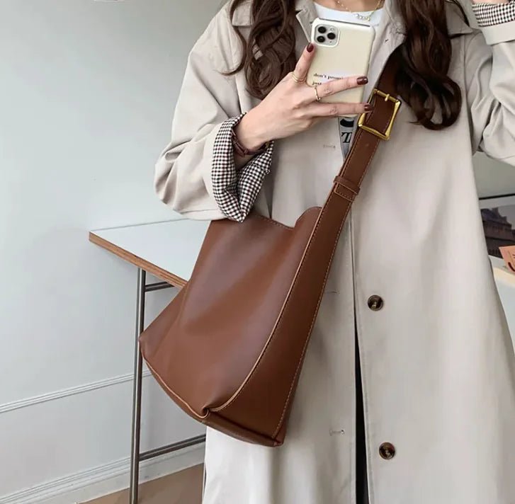 Retro Bucket Crossbody Bag | Classic Vintage Style Handbag | wowstore.live - Wow Store