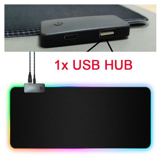 RGB Mouse Pad with Cable - Wow Store