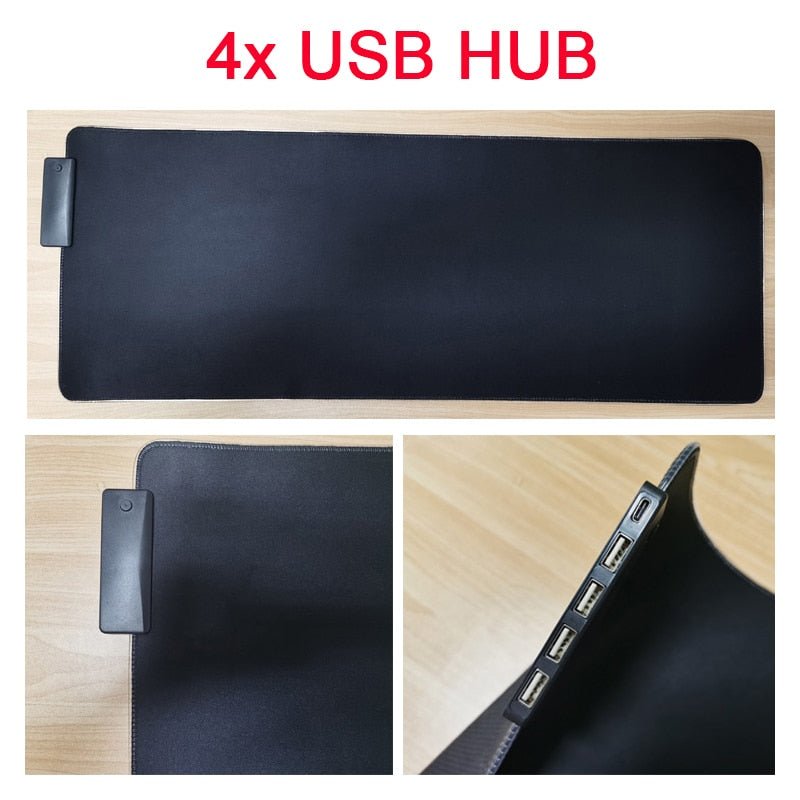 RGB Mouse Pad with Cable - Wow Store