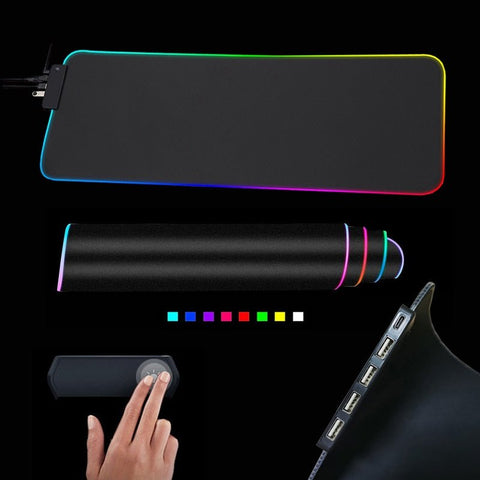 RGB Mouse Pad with Cable - Wow Store