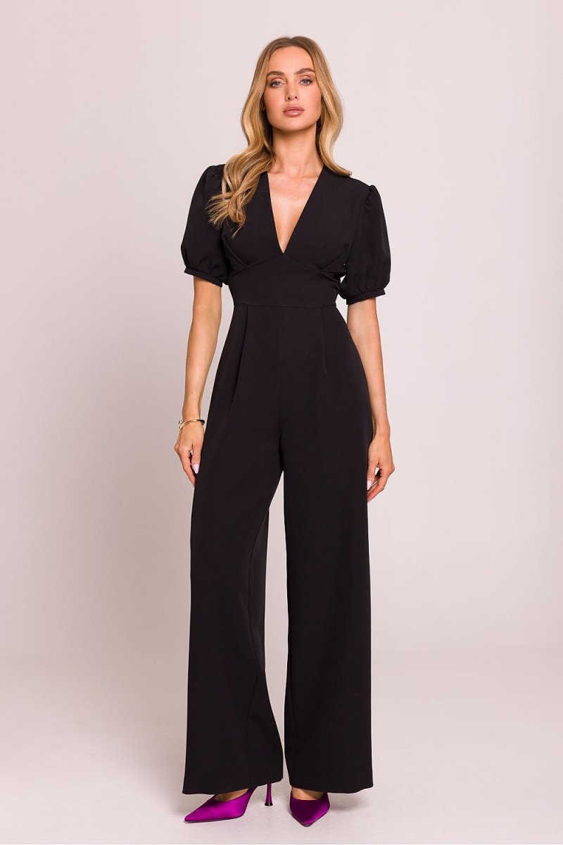 Romantic V - Neck Pleated Jumpsuit 209239 - Moe | Wow Store - Wow Store