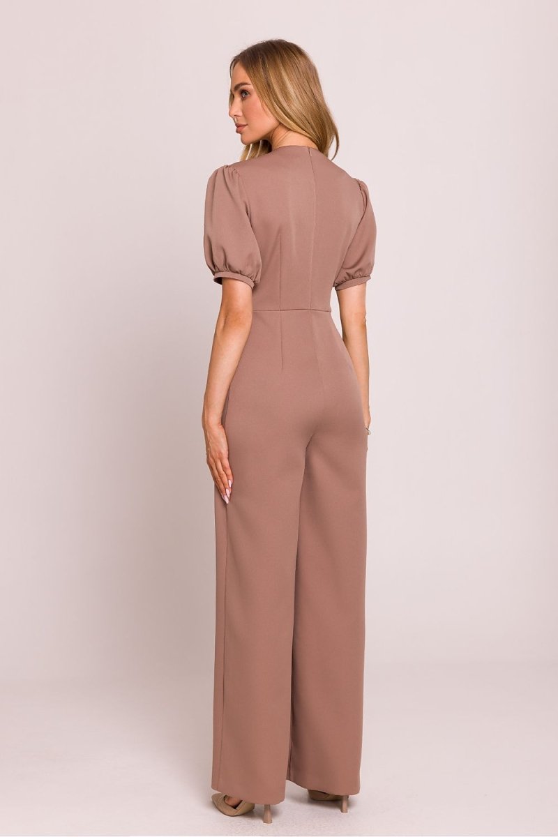 Romantic V - Neck Pleated Jumpsuit 209239 - Moe | Wow Store - Wow Store