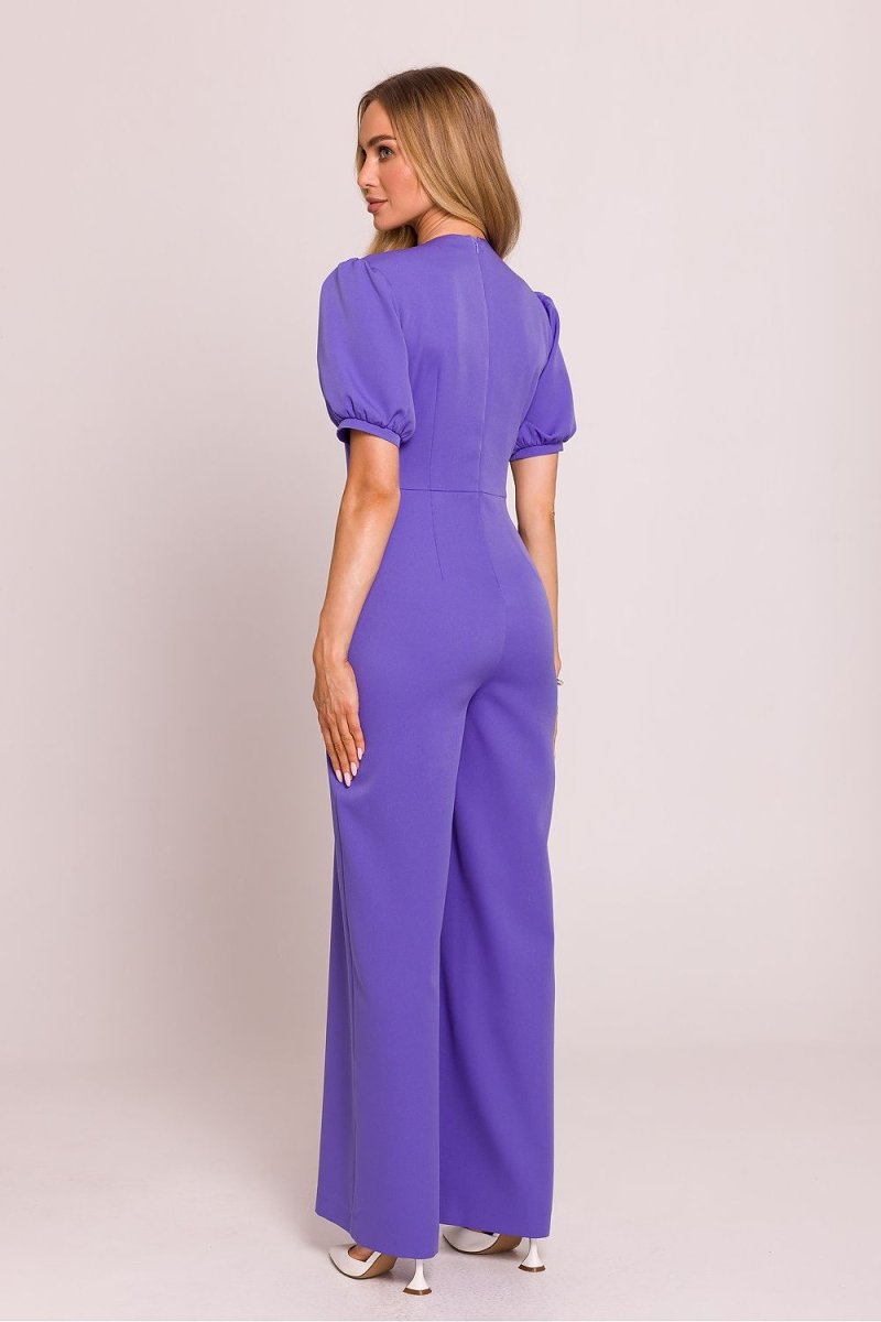 Romantic V - Neck Pleated Jumpsuit 209239 - Moe | Wow Store - Wow Store