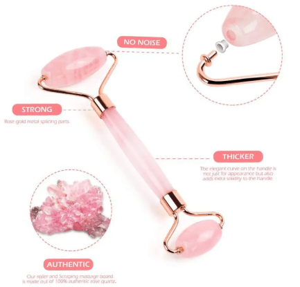Rose Glow Facial Roller - WowStore.live