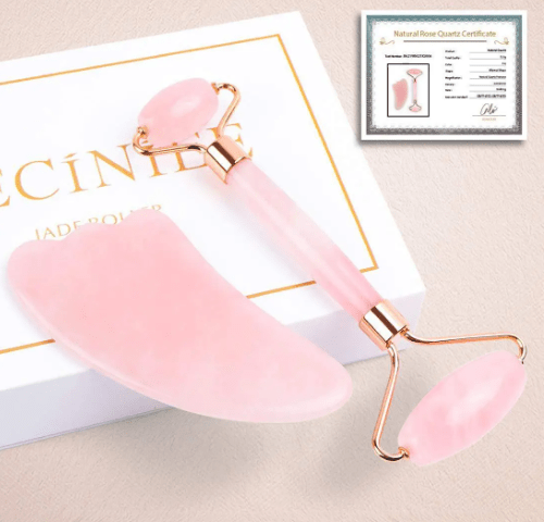 Rose Glow Facial Roller - WowStore.live