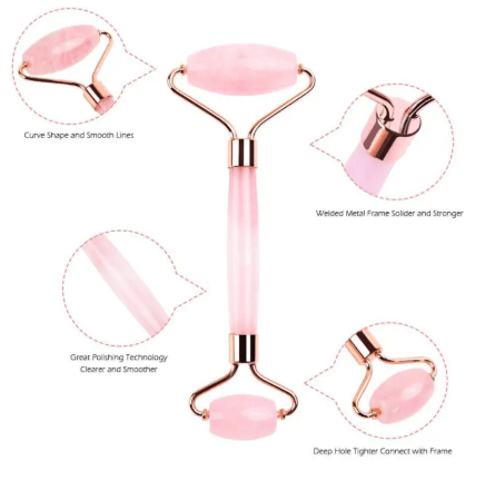 Rose Glow Facial Roller - WowStore.live