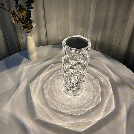 Rose Light And Shadow Projector Romantic Crystal Atmosphere Lamp - Wow Store