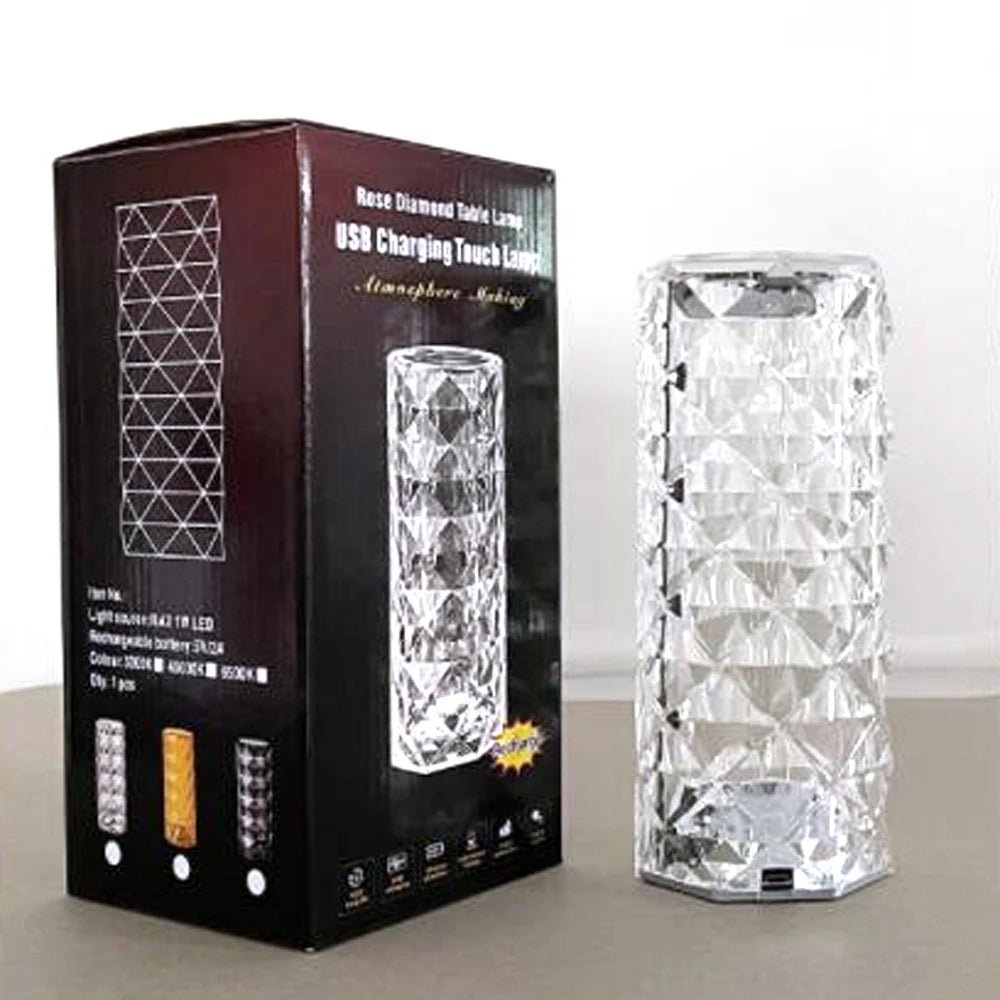 Rose Light And Shadow Projector Romantic Crystal Atmosphere Lamp - Wow Store