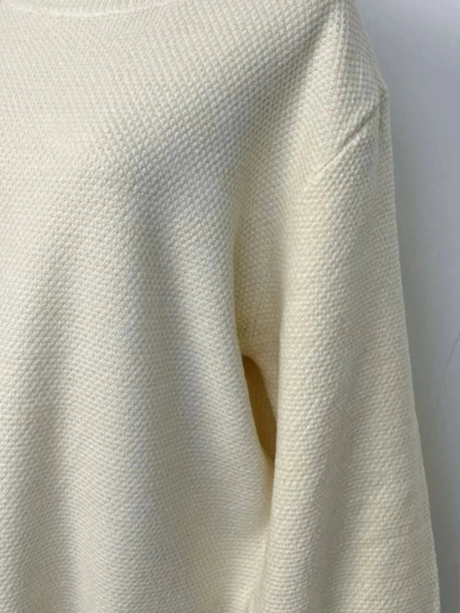 Round Neck Long Sleeve Sweater - Wow Store