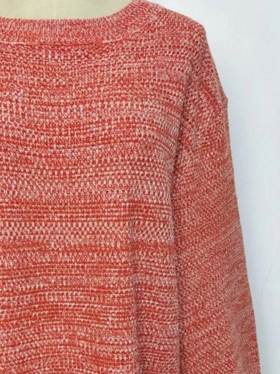 Round Neck Long Sleeve Sweater - Wow Store