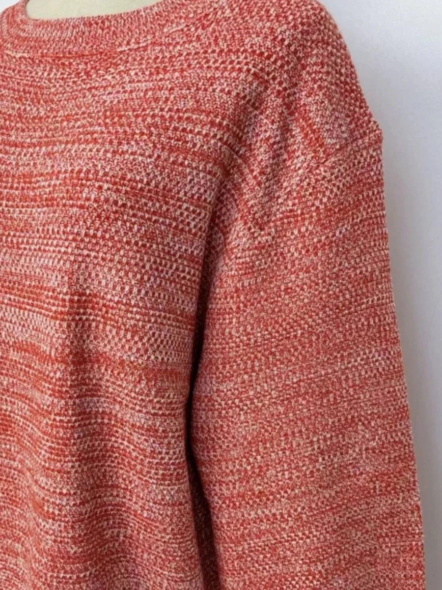 Round Neck Long Sleeve Sweater - Wow Store