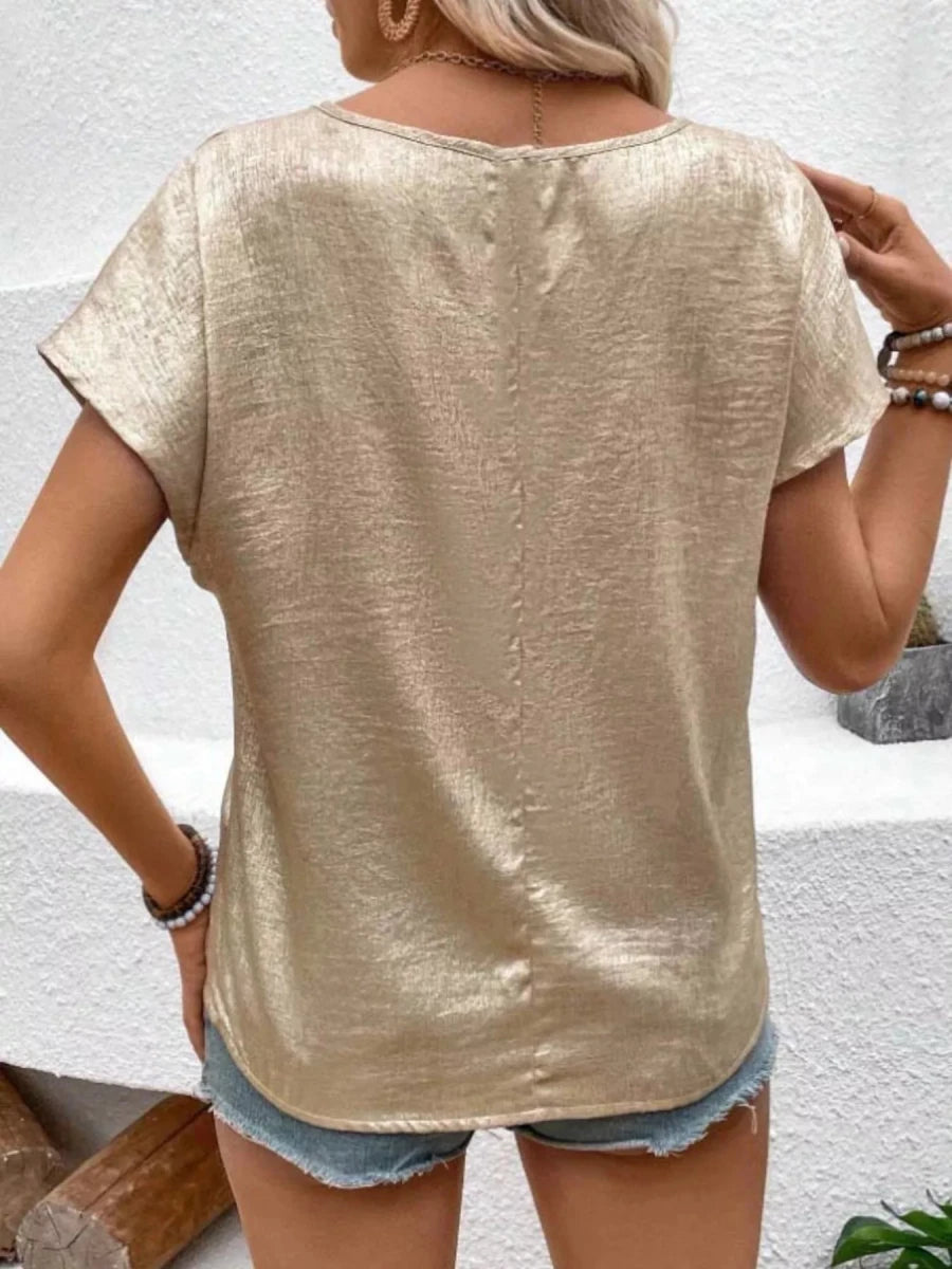 Round Neck Relaxed Fit T-Shirt - Wow Store