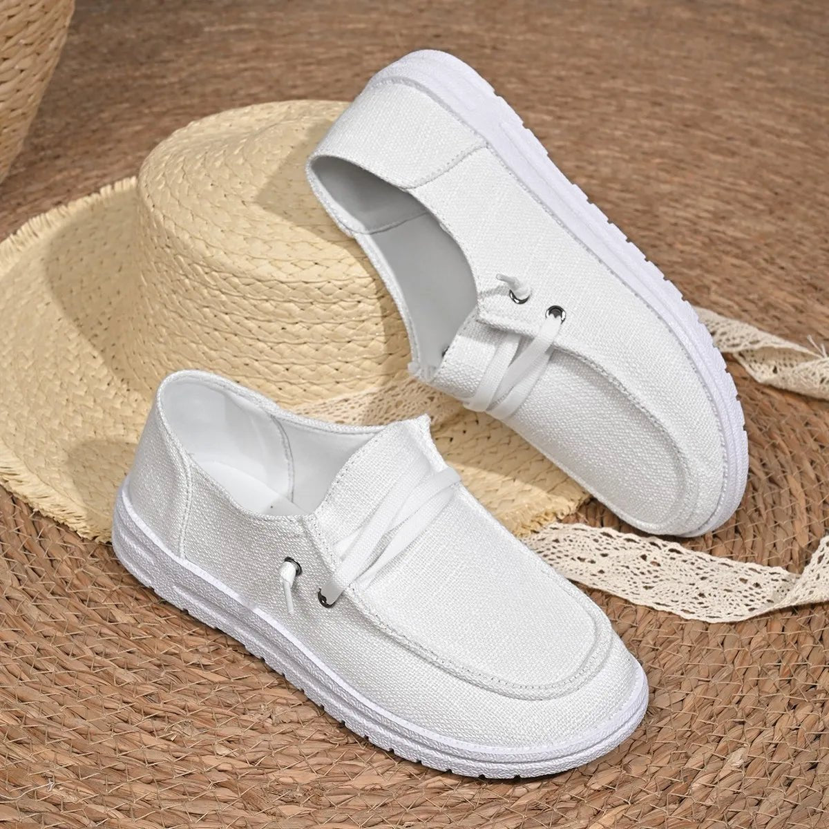Round Toe Canvas Slip - Ons - Wow Store