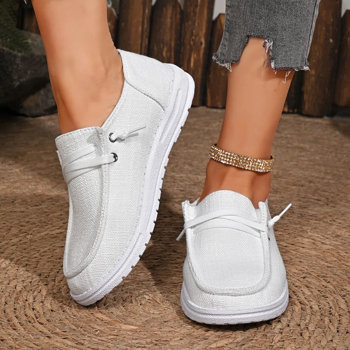 Round Toe Canvas Slip - Ons - Wow Store