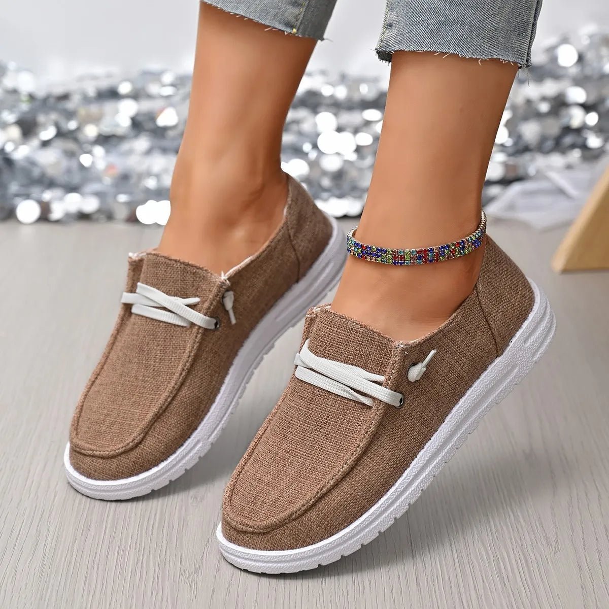 Round Toe Canvas Slip - Ons - Wow Store