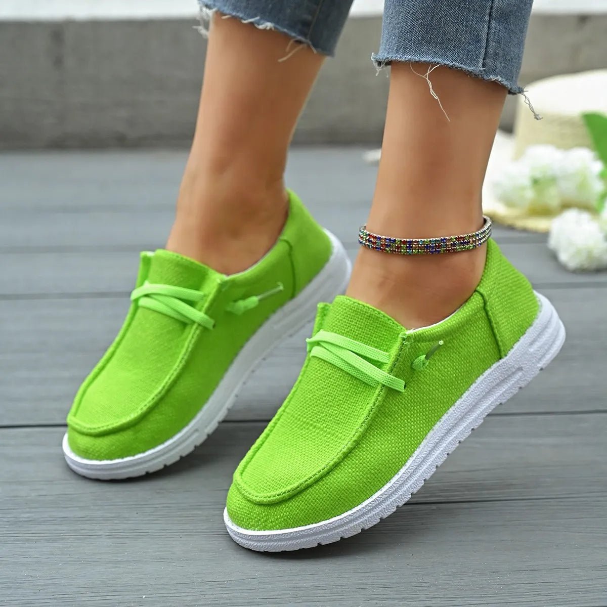 Round Toe Canvas Slip - Ons - Wow Store