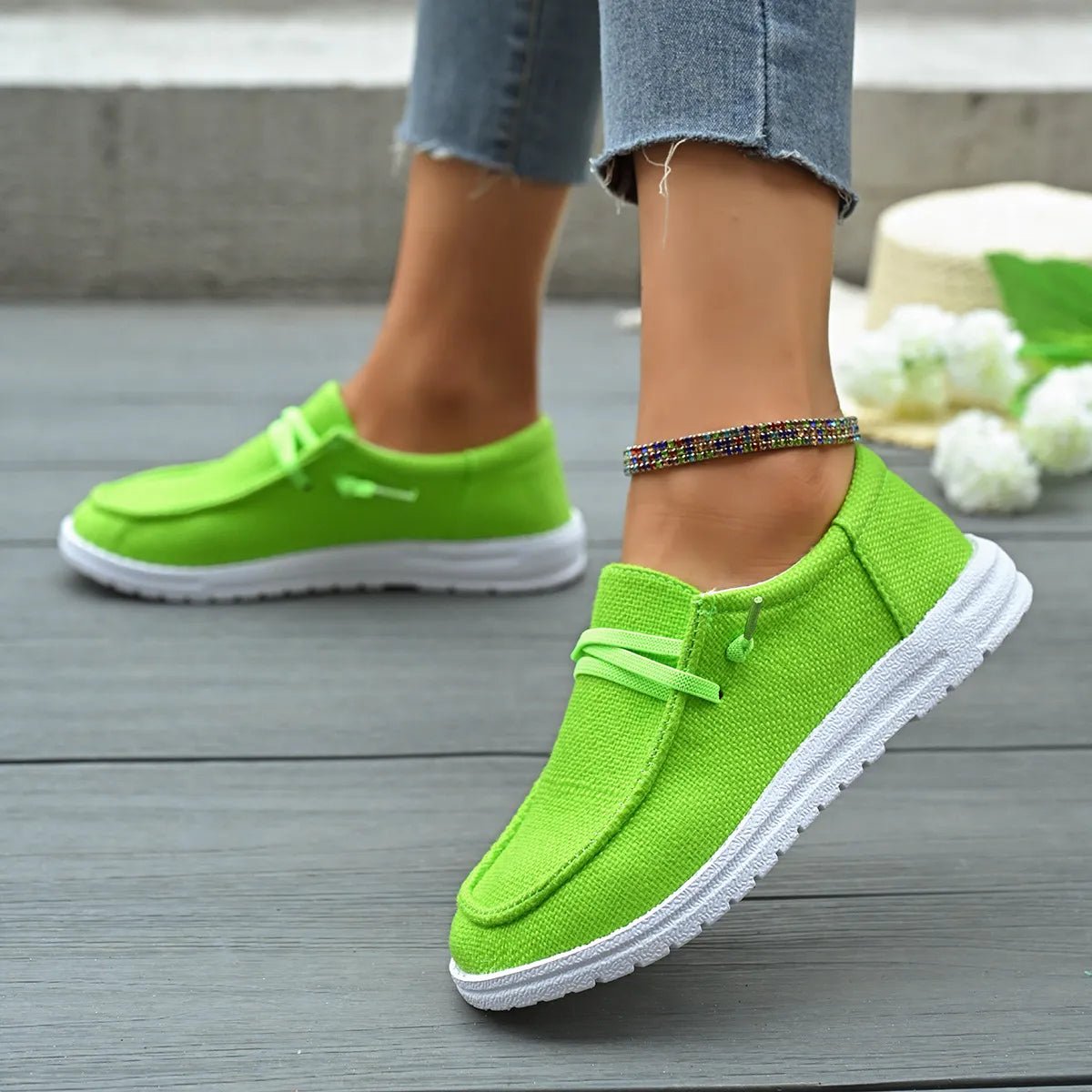 Round Toe Canvas Slip - Ons - Wow Store