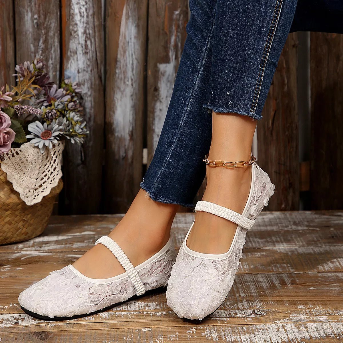 Round Toe Flats Slip - Ons - Wow Store