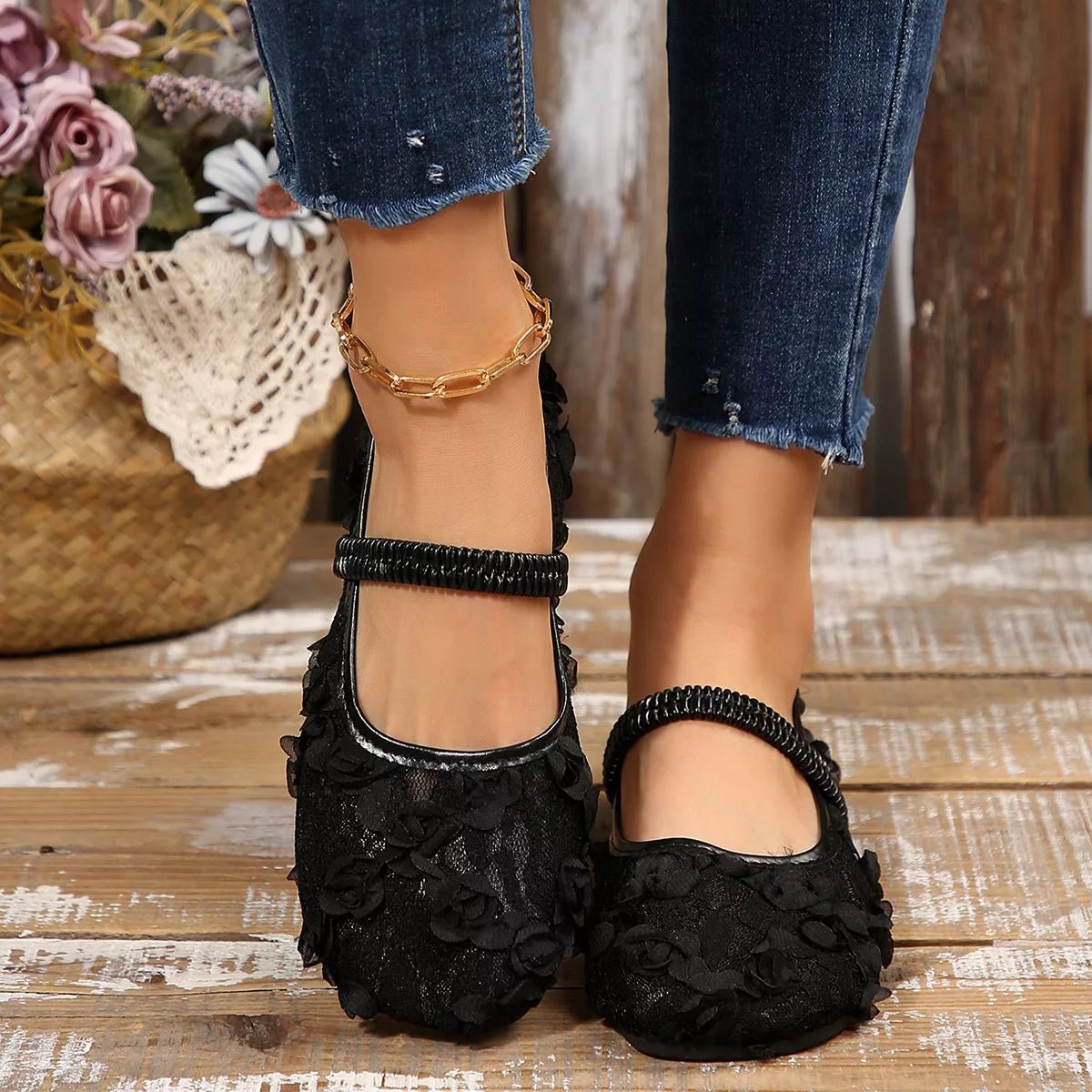 Round Toe Flats Slip - Ons - Wow Store