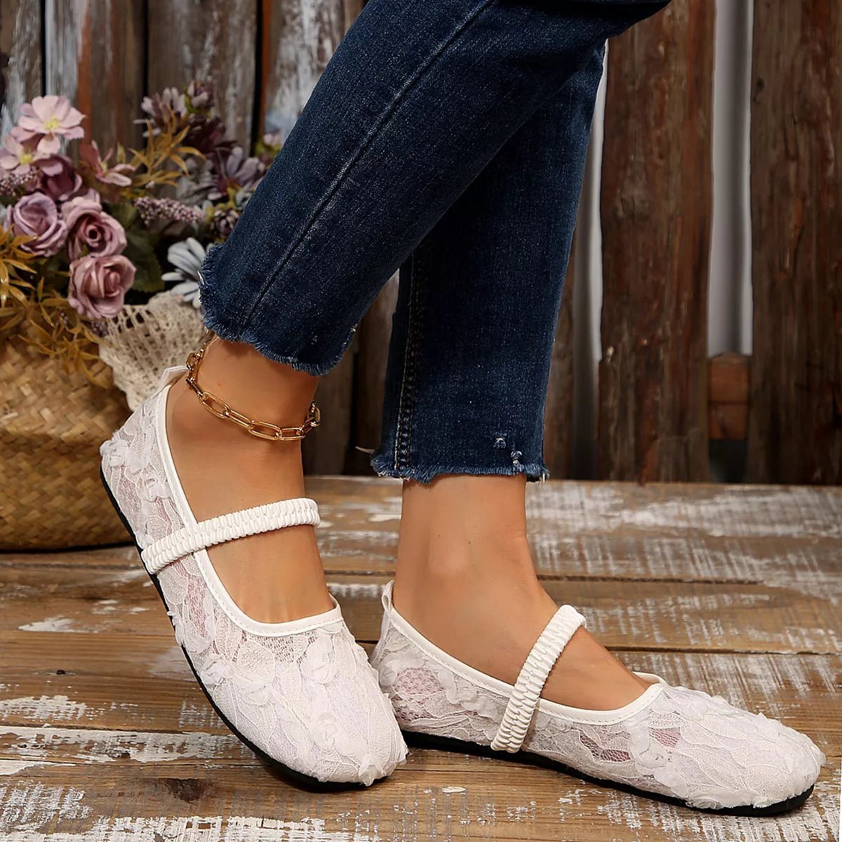 Round Toe Flats Slip - Ons - Wow Store