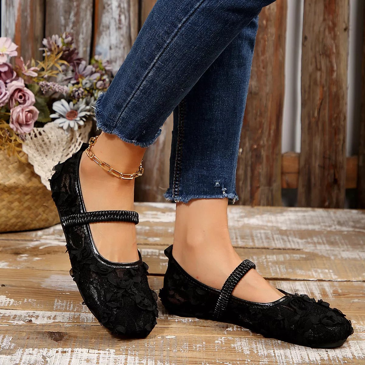 Round Toe Flats Slip - Ons - Wow Store