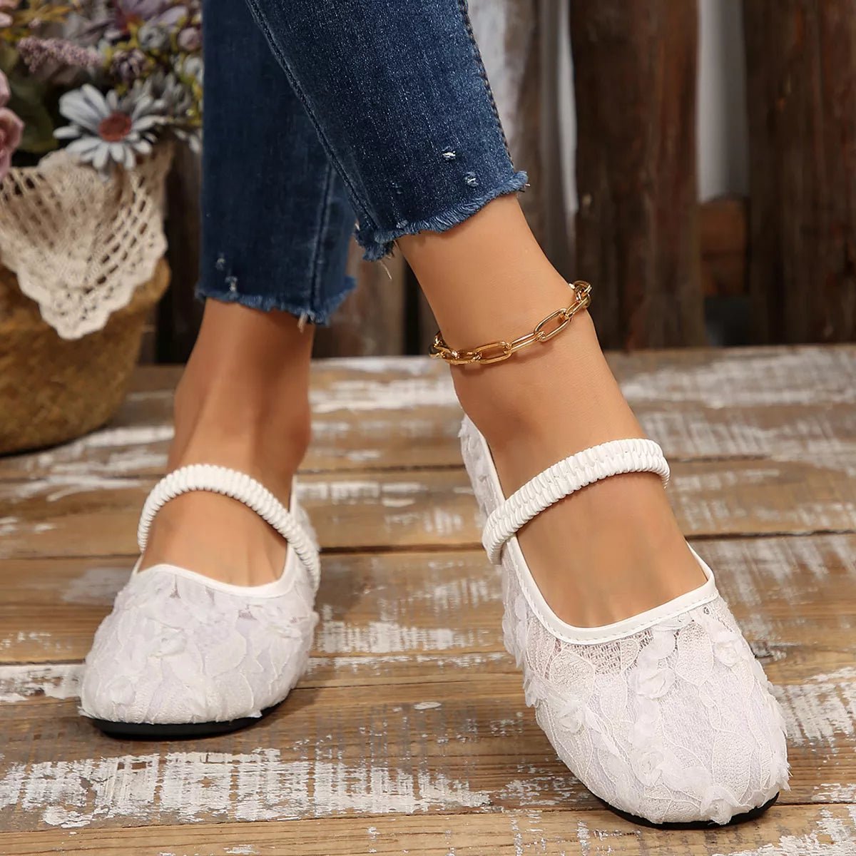 Round Toe Flats Slip - Ons - Wow Store