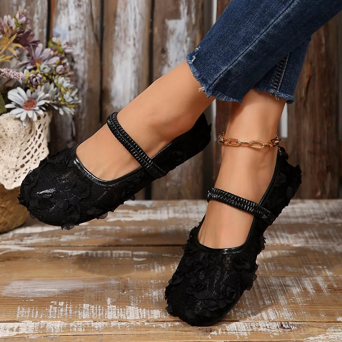 Round Toe Flats Slip - Ons - Wow Store