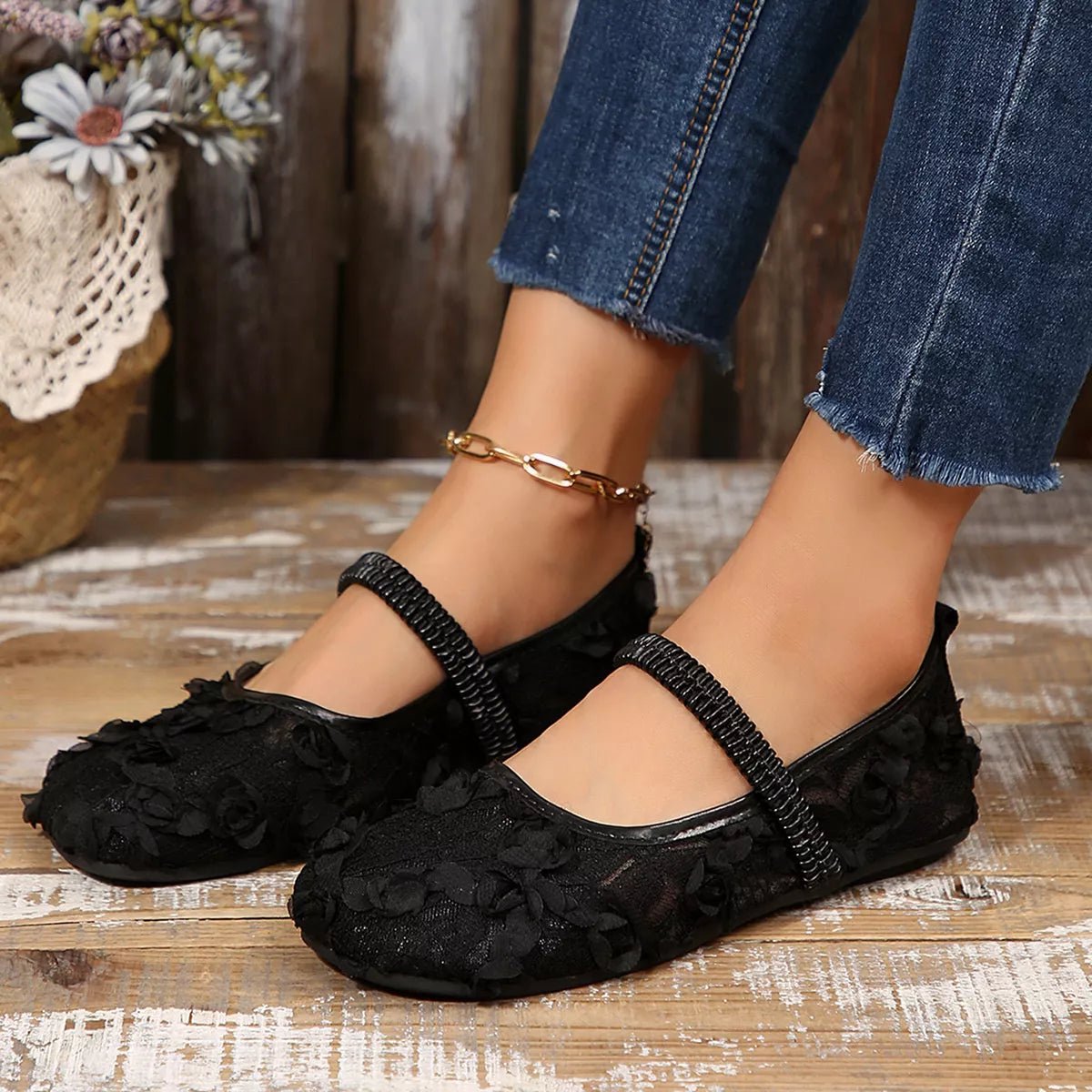 Round Toe Flats Slip - Ons - Wow Store