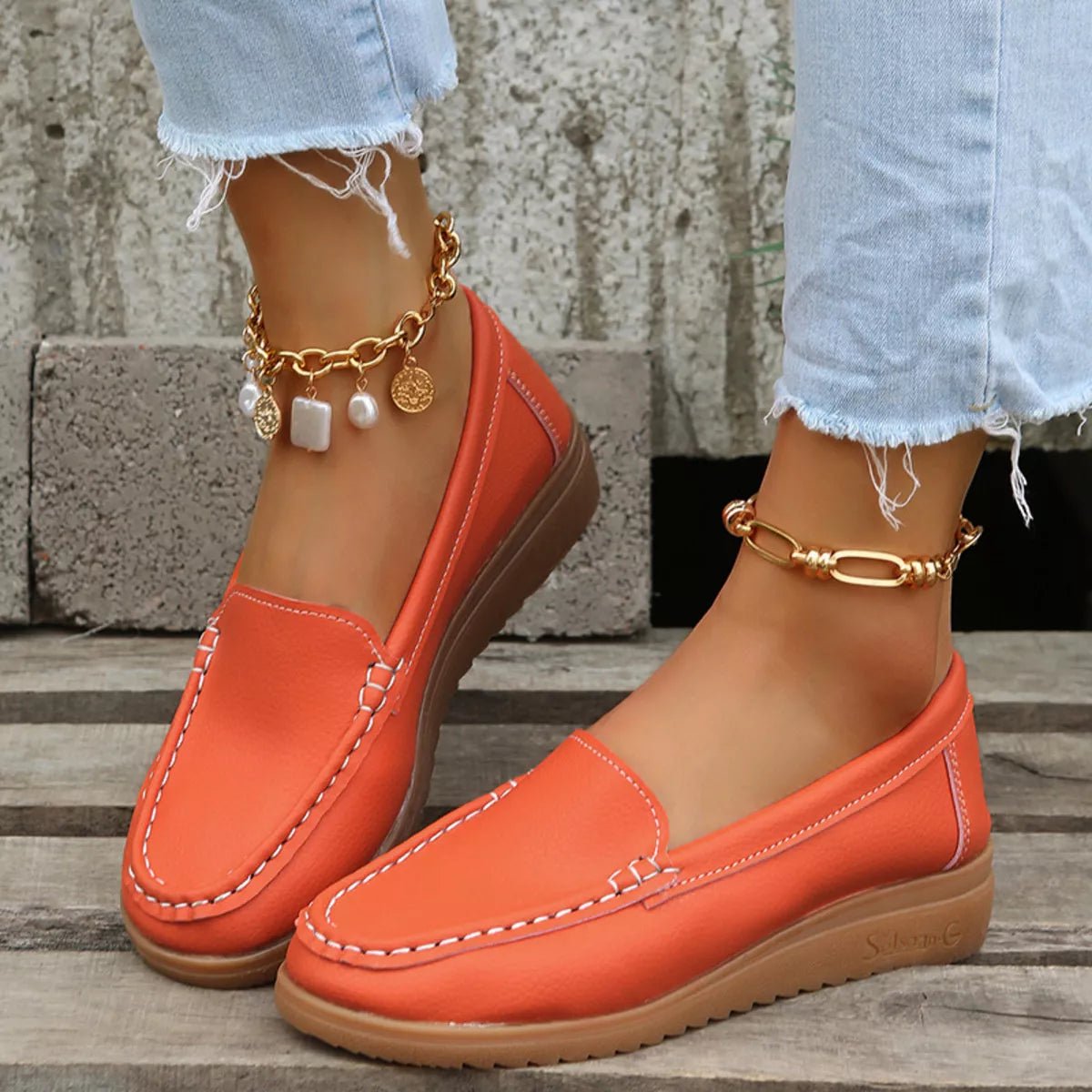 Round Toe Wedge Slip - Ons - Wow Store