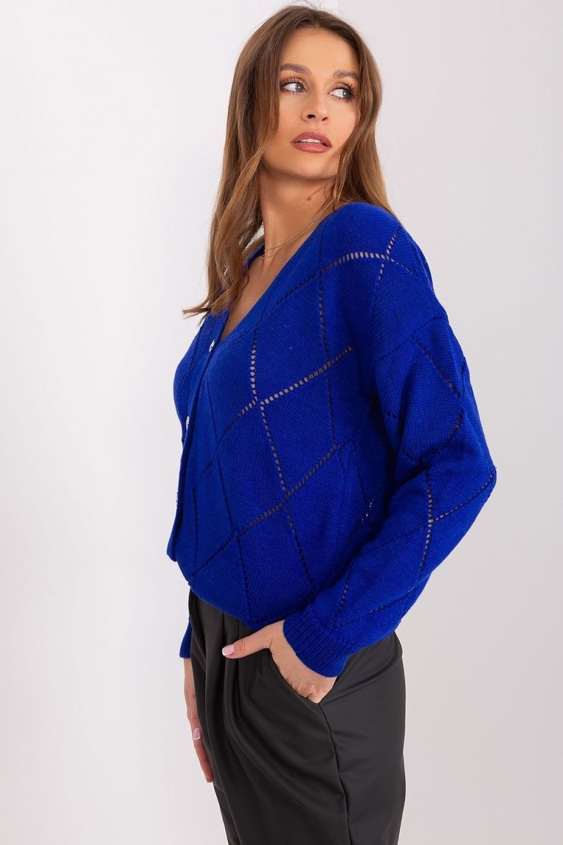 Rue Paris Women's Knit Cardigan Model 208629 - Soft Layering Knitwear | wowstore.live - Wow Store
