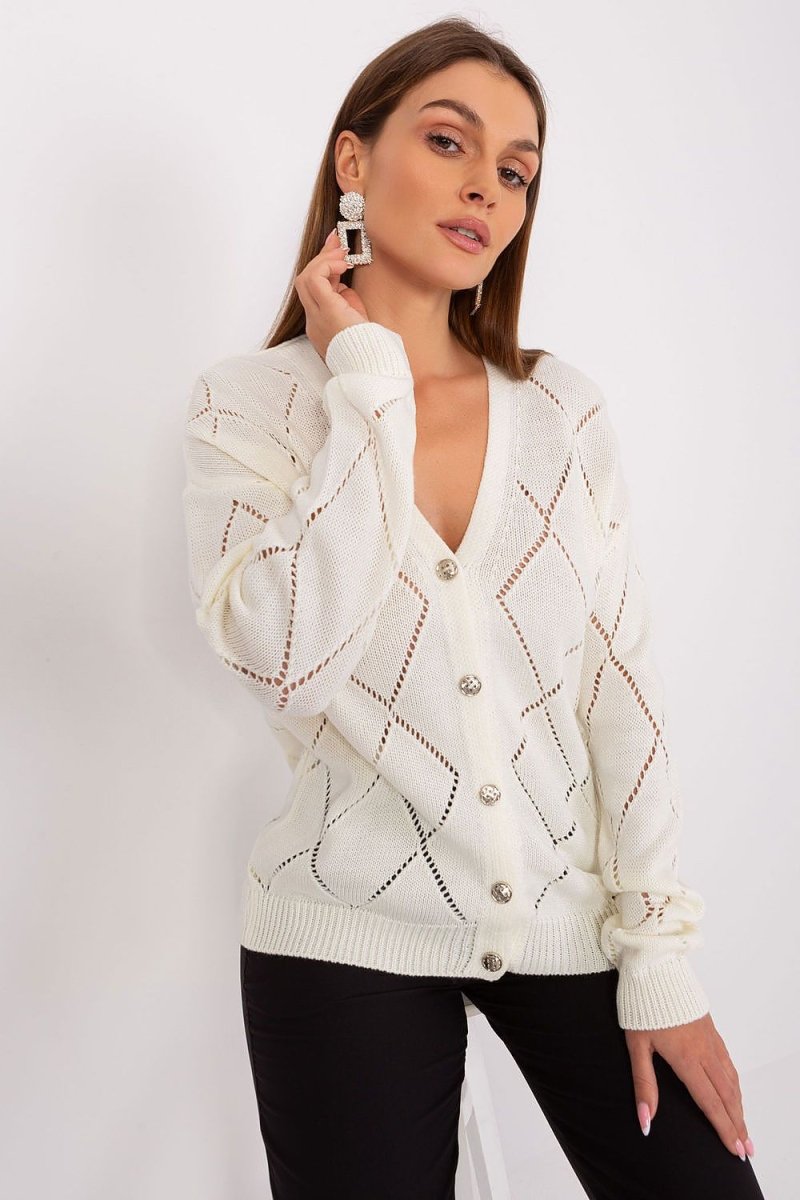 Rue Paris Women's Knit Cardigan Model 208629 - Soft Layering Knitwear | wowstore.live - Wow Store