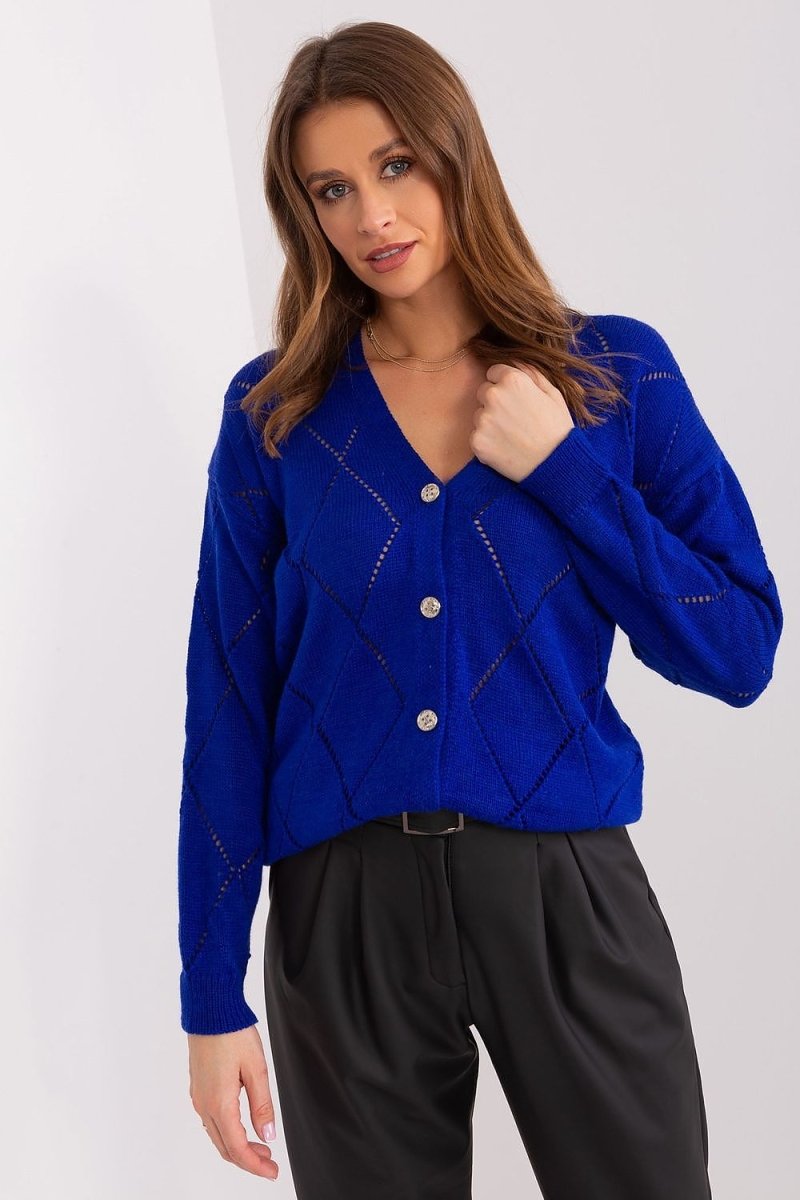 Rue Paris Women's Knit Cardigan Model 208629 - Soft Layering Knitwear | wowstore.live - Wow Store