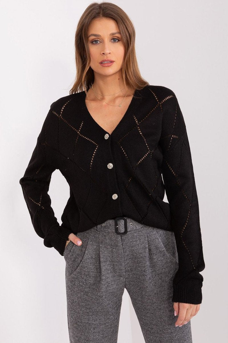 Rue Paris Women's Knit Cardigan Model 208629 - Soft Layering Knitwear | wowstore.live - Wow Store