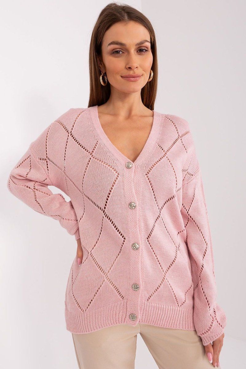 Rue Paris Women's Knit Cardigan Model 208629 - Soft Layering Knitwear | wowstore.live - Wow Store