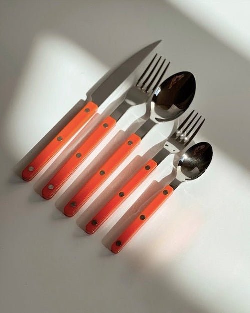 Set Of 10 Pcs French Dopamine Cutlery Flatware - Bistrot Style - Wow Store