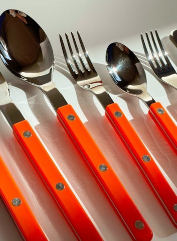 Set Of 10 Pcs French Dopamine Cutlery Flatware - Bistrot Style - Wow Store