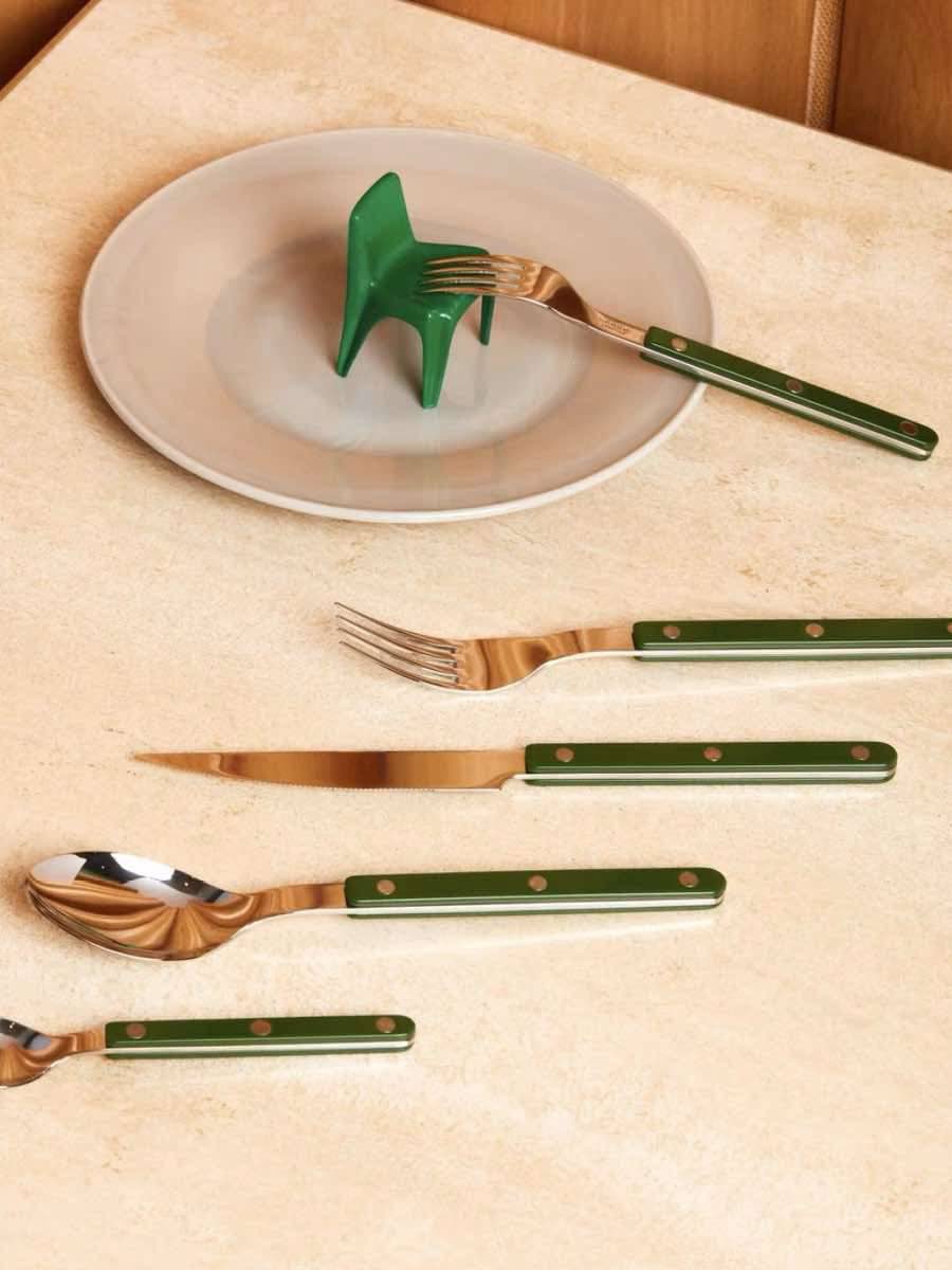 Set Of 10 Pcs French Dopamine Cutlery Flatware - Bistrot Style - Wow Store