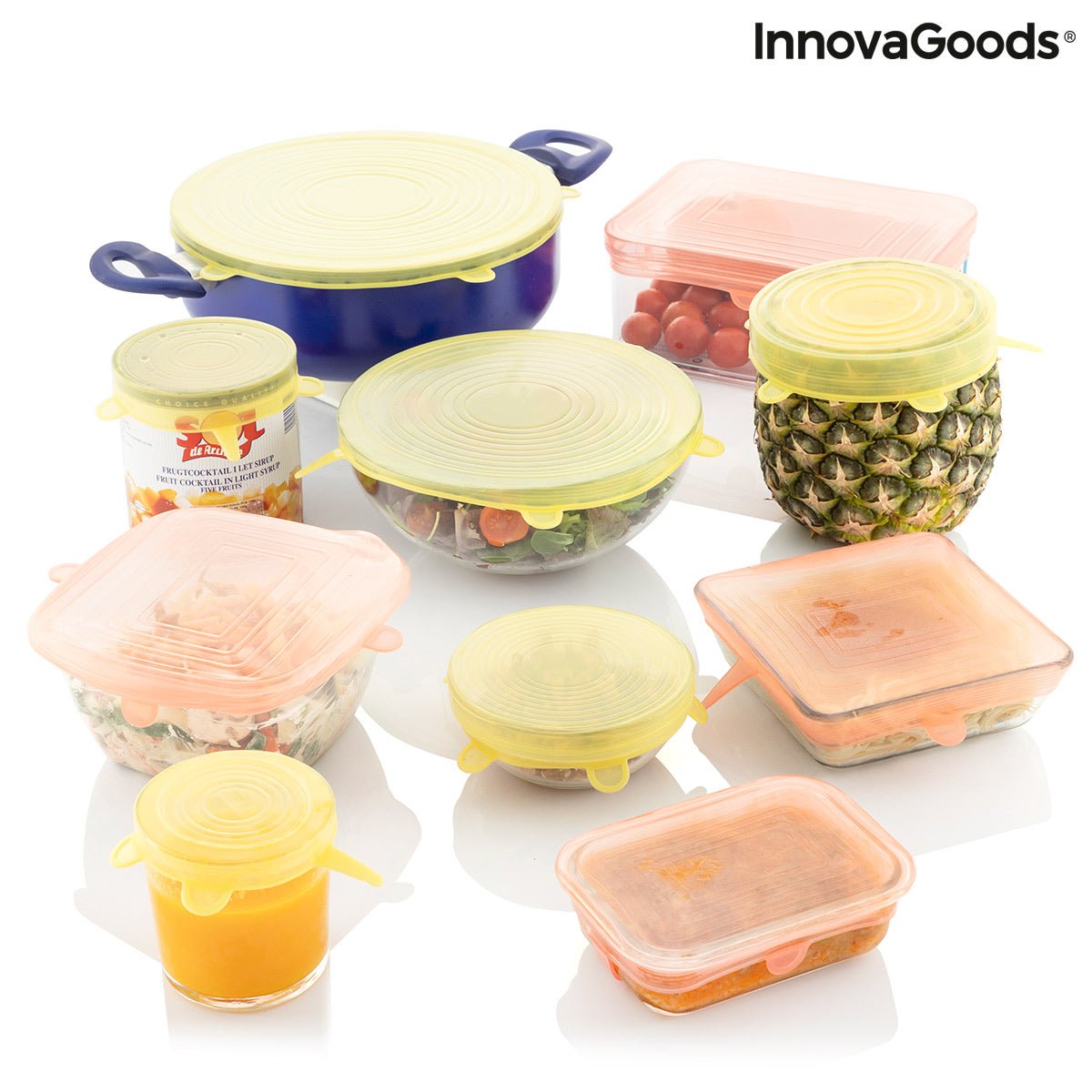 Set of 10 Reusable and Adjustable Kitchen Lids | Wow Store - Wow Store